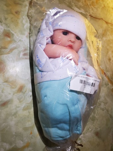 NIB NEWBORN BABY DOLL-12” ~NEW, OPEN BOX~ CUTE ~ LIFELIKE NEWBORN TOY Boy Parts - Picture 11 of 15