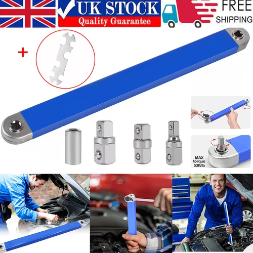 Offset Extension Wrench Ratchet Spanner Wrench Extender Adapters Multifunction