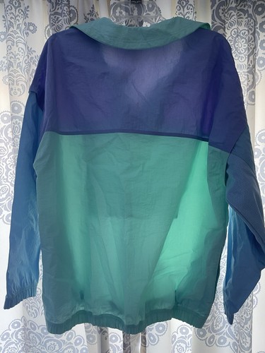 NWT! Quiksilver Stranger Things Lenora Teal/Purple Windbreaker Large - Picture 2 of 4