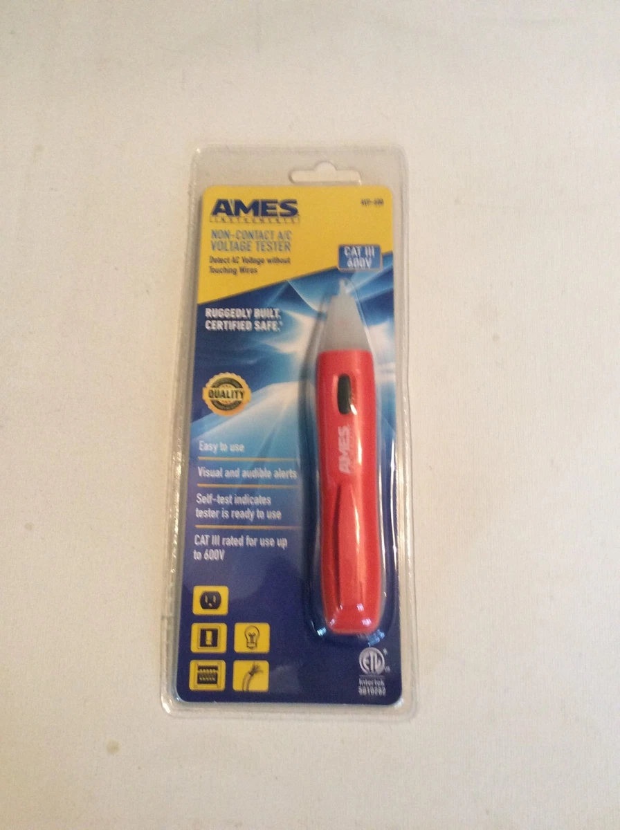AMES INSTRUMENTS NON CONTACT A C VOLTAGE TESTER CAT III 600V