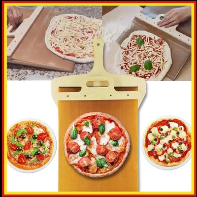 Sliding Pizza Peel Pizza Paddle with Handle Kitchen Gadget Non-Stick for Ovens