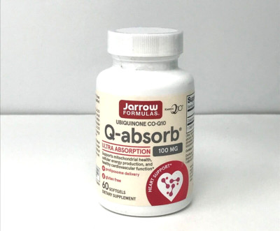 Jarrow Formulas Co-Q10 Q-Ultra Absorbsion 100mg, 60 Softgels Exp 5/25