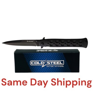 Cold Steel Ti-Lite Liner Folding Knife 4'' Blade Black ZY-EX Handle 26SP-BKBK