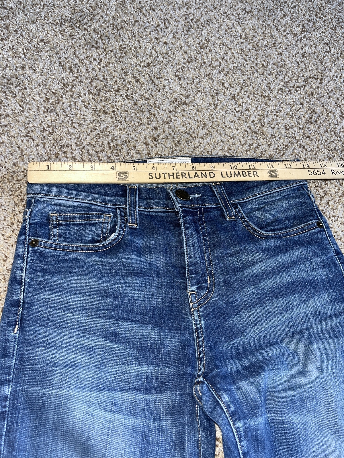 Current Elliott Dark Wash Denim The Highwaist Stiletto Yucca Jeans Womens 26 - View 6