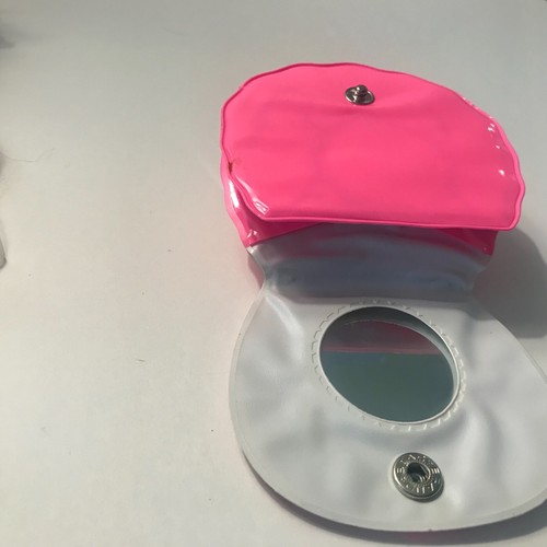 Vintage Royal Gorge Plastic Pink Child’s Purse with Mirror - Picture 7 of 7