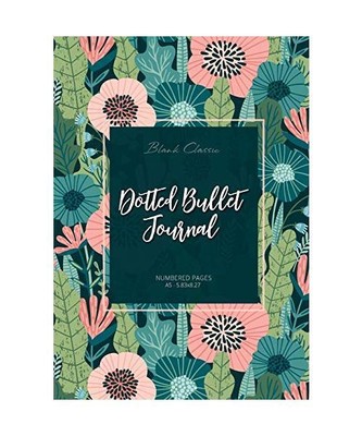 Dotted Bullet Journal: Medium A5 - 5.83X8.27 (Meadow Flowers), Blank Classic