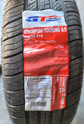 GT Radial Champiro Touring A/S 205/65R15 94H Tire DOT Date 3920