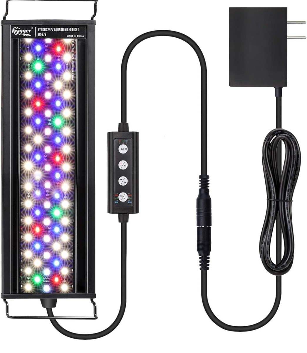 hygger 36W 24/7 Lighting Aquarium LED Light, Sunrise-Daylight