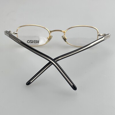Kenzo Eyeglasses Frames mod. Tarifa K383 K47 Gold Made In France NOS Kenzo Eyeglasses Frames mod. Tarifa K383 K47 Gold Made In  main image 4