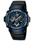 CASIO G-SHOCK AW-591-2AER MENS DIGITAL ANALOGUE BLACK BLUE DIAL