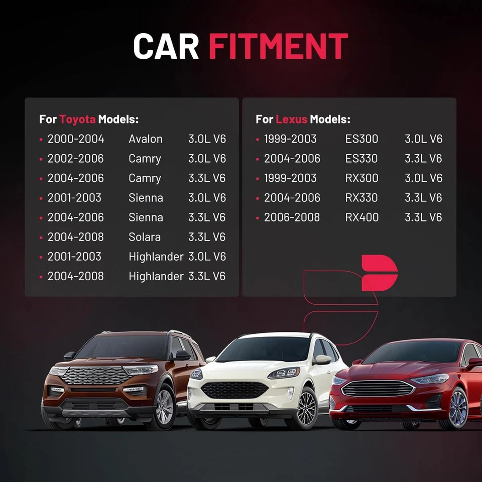 6X Ignition Bobinas + 6X Spark Plug for 1999-2003 Lexus ES300 RX300 V6 3.0L UF26 - Image 3 of 4