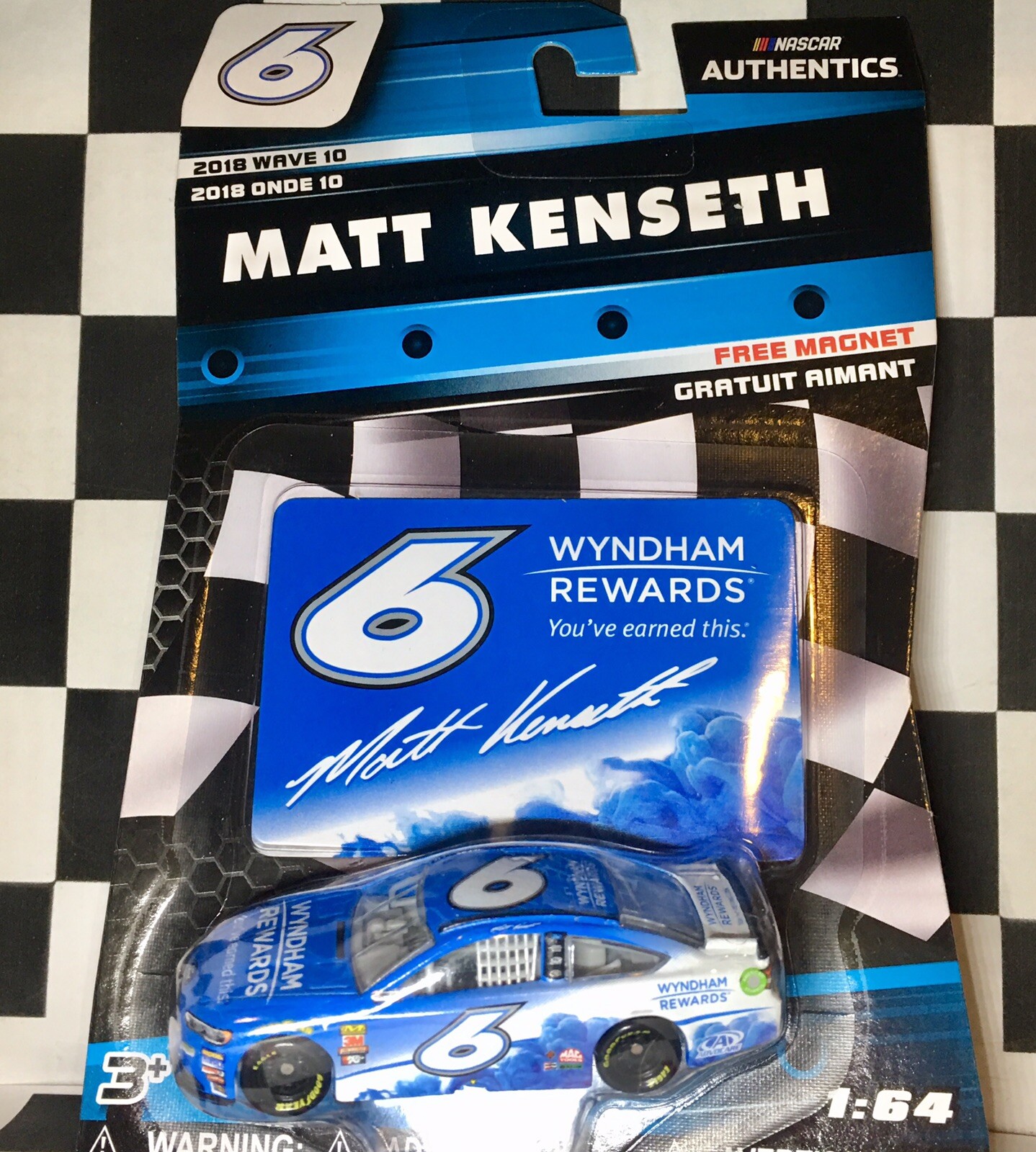 6 Matt KensethWyndham Rewards Wave 10 Nascar Authentics 2018 Ford