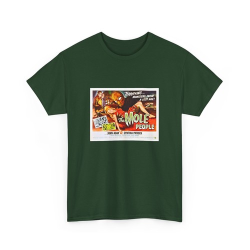 "The Mole People" (1956) Vintage Sci-Fi Adventure Horror Movie Poster T-Shirt - Picture 52 of 109