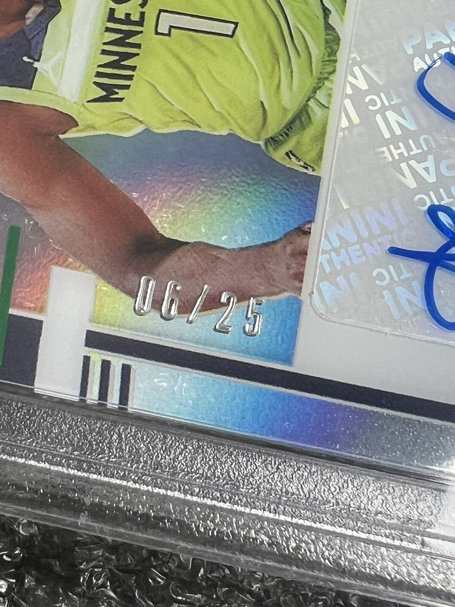2019-20 Donruss Clearly Anthony Edwards /25 Auto PSA 9 Green 2019-20 Donruss Clearly Anthony Edwards /25 Auto PSA 9 Green
