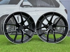 4X R19 Pouce 5X120 Satin Noir Course Fi-R Style Roues : Pour E46, E90, F10