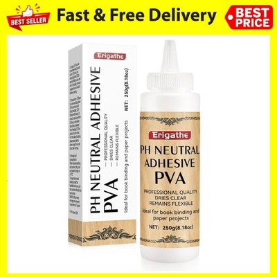 Neutral PH PVA Adhesive, Book Binding Glue, Acid-Free, All-Purpose Glue, Dries C