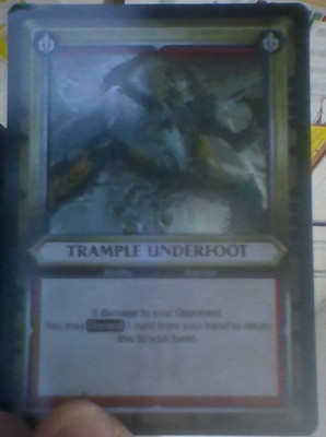 Warhammer Age Of Sigmar Champions Savagery TCG  : Trample Underfoot  FOIL