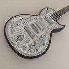 Engraved Electric Guitar Solid Body Mahogany Maple Neck Custom Engraved Finish