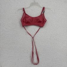 Victoria's Secret Bralette Women Size L Rose Lace Strappy Unlined Lightweight