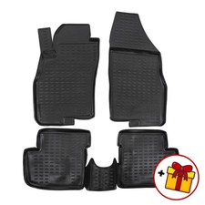 Gummifußmatten Gummimatten 3D Passend Für Fiat Grande Punto 2005-2018 4 Tlg