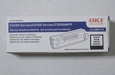 OKI C6100 C6150 C5550MFP OEM Toner Cartridge 43865720 Black Cyan Magenta Yellow