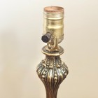 Vintage Tiffany Art Nouveau Style Lamp Base, Harp & Finial Only Cast Metal — photo 10