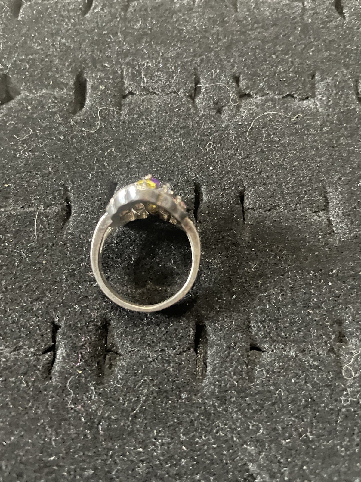 Multicolor Cluster Ring – Boho Cocktail Statement… - image 2