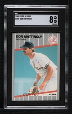 1989 Fleer Glossy Don Mattingly #258 SGC 8 0ji1