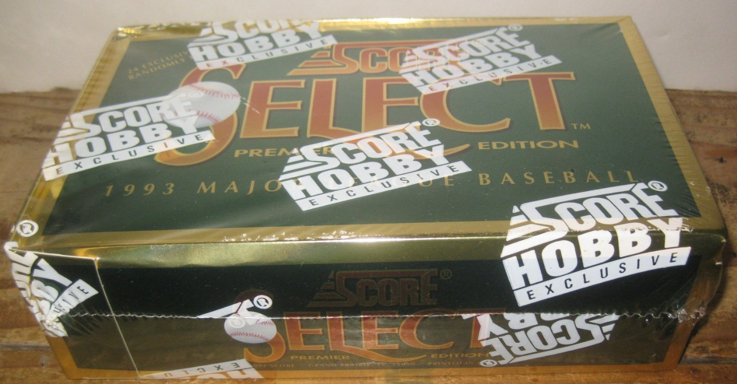 1993 Score Select Premier Edition MLB Baseball Factory Sealed Box 36 Packs
