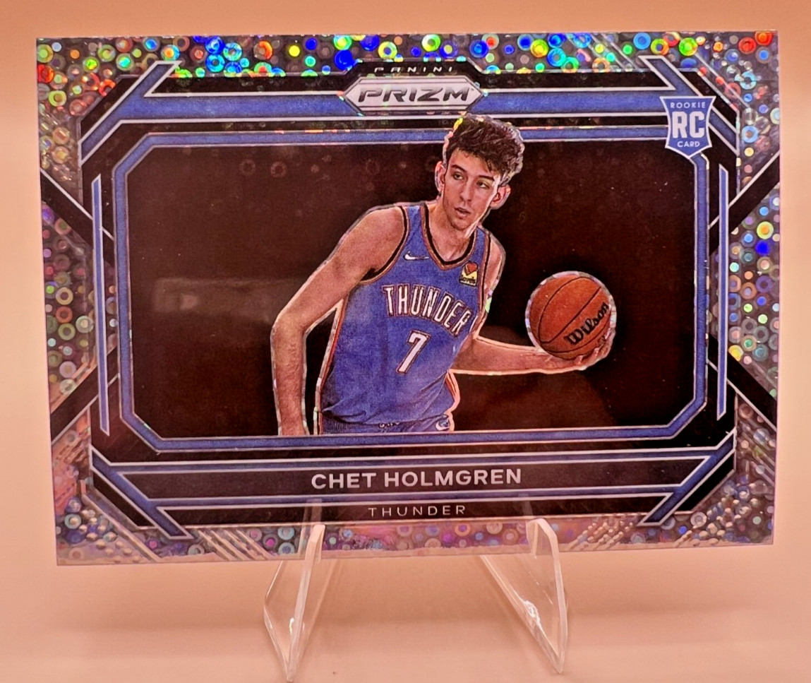 2022-23 PANINI PRIZM CHET HOLMGREN #266 VARIATION DISCO PRIZM RC - GRADE IT