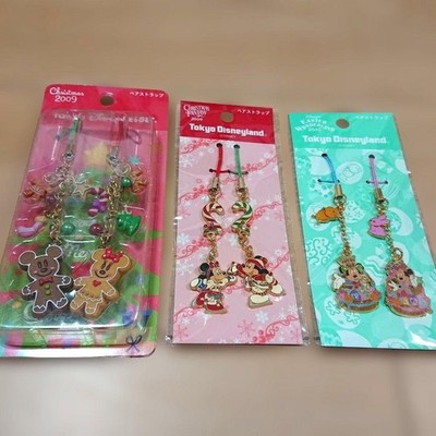Disneyland Mickey Minnie Christmas Easter Strap Pair