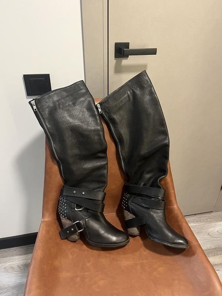 Women Vic Matie Boots Black Leather 39