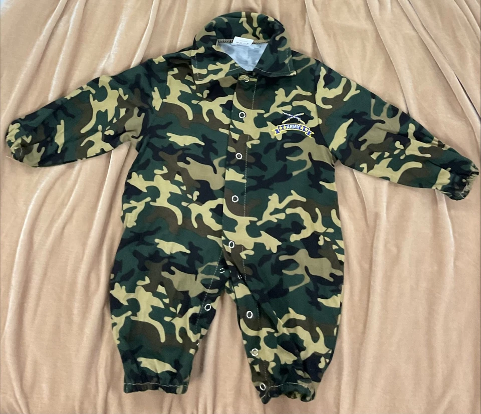 Disfraz de oficial militar del ejército recién nacido bebé % 100 algodón 0-9 meses Foto 4 de 4