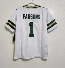 Green Bay Packers Micah Parsons #1 Stitched Jersey Youth SZ Medium (10/12) NWT 