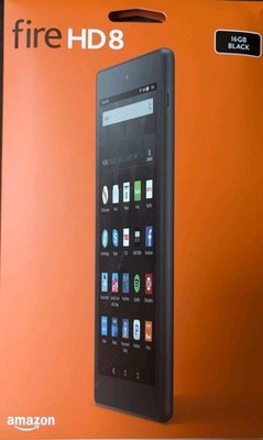 Amazon Fire HD8, 6th Generation Tablet, Wi-Fi, 8in-Black- BRAND NEW SEALED