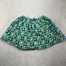 Mini Boden Floral Cotton Skirt Girls 7-8Y Coastal Summer Lined All Over Print