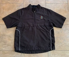 Cutter & Buck Windtec Pullover 1/4 Zip Jacket Large Black Ohio State Windbreaker