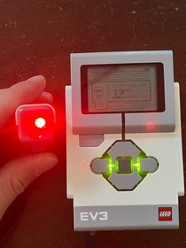 Authentic LEGO MINDSTORMS NXT RGB Color Sensor 9694 With Cable TESTED WORKING