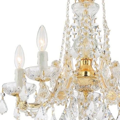 Crystorama Maria Theresa 20" Wide 5-Light Gold and Crystal Chandelier - Picture 5 of 8