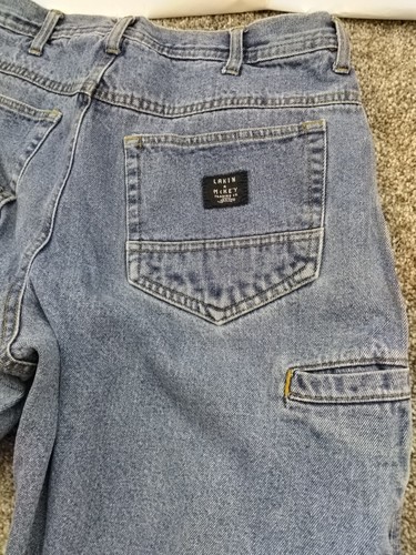 Lakin Mckey Jeans Mens 34x34 Fleece Flannel Lined Carpenter Straight Leg Work - Picture 9 of 12