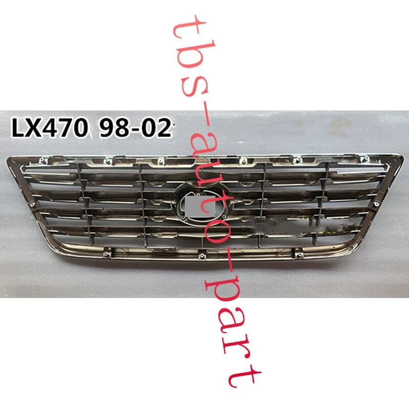 Chrome Front Bumper Upper Grille Upgrade Fit For Lexus LX470 1998-2002  - Imagen 2 de 4