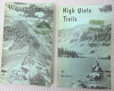 Vintage Paperback Hiking Trail Guides, High Uinta, Wasatch Trails Volume Two