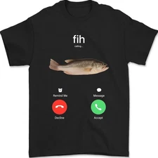 Fih Calling Remind me Message Decline Accept Phone Call Fish Unisex T-Shirt
