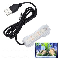Small Aquarium Water Plant LED Lamp Light Desktop Fish Tank Mini USB Light Decor