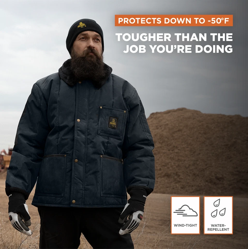 RefrigiWear Men's Iron-Tuff Polar Jacket, Insulated Work Jacket, -50°F Comfort - Image 4 of 4