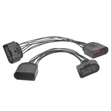 2PC 14 to 10 Pin Xenon HID Headlight Connector Adapter Harness For 2015 VW Jetta