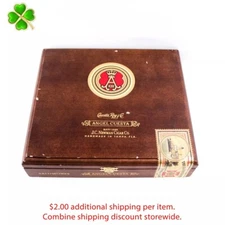 Angel Cuesta Salomones Empty Wood Cigar Box 9.75" x 8.75" x 2.25"