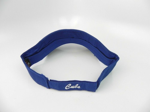 CHICAGO CUBS MLB ROYAL BLUE ADJUSTABLE OUTDOOR BASEBALL SUMMER VISOR CAP HAT NEW - Picture 5 of 6
