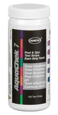 Aquachek Silver 7 WAY TEST STRIPS SILVER  7 / 1  POOL SPA 100 CT 551236