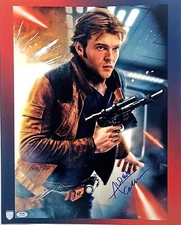 ALDEN EHRENREICH Signed STAR WARS "Han Solo" 16x20 Photo PSA/DNA & Official Pix